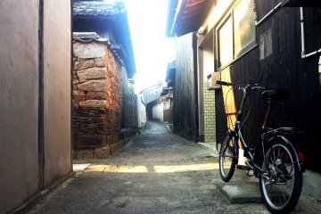 Take a walk or ride a bike in old Ieura town.
