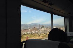View from the train to Tokyo