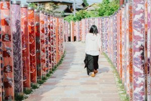 Berjalan menyusuri&nbsp;lorong kimono