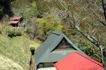 Traditional Japanese Cottages on the Mountainside