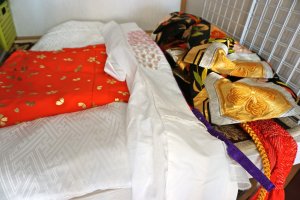 All of the layers that comprise the &quot;Special Kimono Dressing Experience&quot;