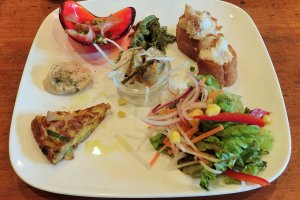 The tasty appetizer plate - with items that change slightly depending on seasonal ingredients...