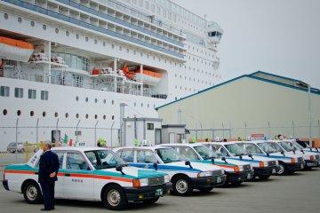 <p>At your service - local taxis wait for inquisitive passengers.</p>