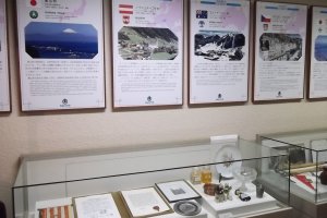 Some displays about Kusatu&#39;s sister cities