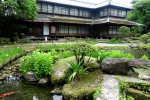 The Shohinken teahouse and traditional garden of Yatsushiro