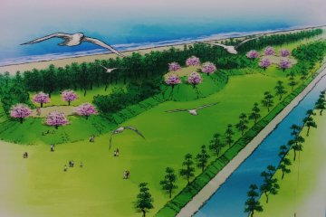 <p>Concept art of what one section of the park may look like in the future</p>