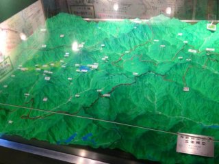 Mô hình núi của vườn quốc gia Oze