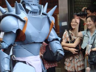 The familiar figure of Alphonse Elric is a treat for fans of FullMetal Alchemist