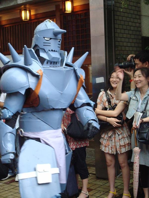 The familiar figure of Alphonse Elric is a treat for fans of FullMetal Alchemist
