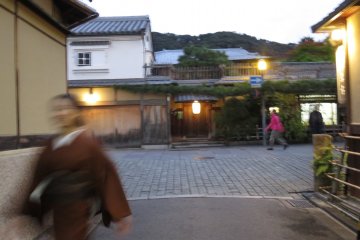 Traditional Gion during late evening