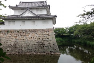 Это напоминает ров замка Нидзё в Киото.