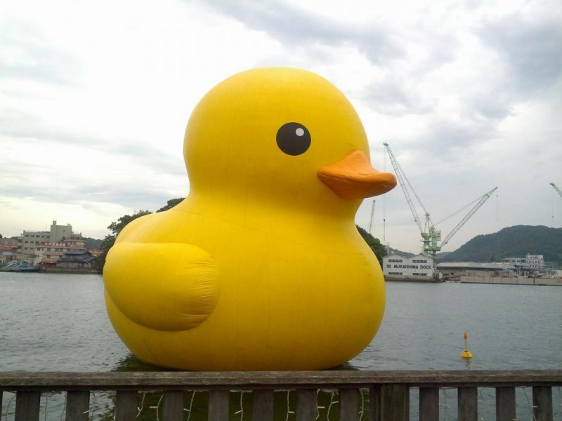 Floating Rubber Duck, an “ambassador of peace”
