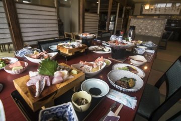 <p>Dinner at Fukuma-kan is a scrumptious offering of the freshest seafood available on the day, prepared in many different culinary styles.</p>