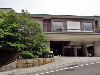 The simple exterior of the hotel is not representative of the inviting modern Japanese design inside.
