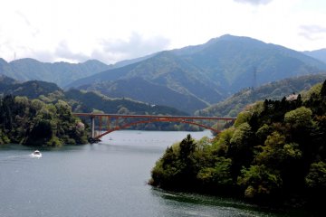 Bridge over Lake Miyagase