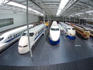 The main hall of the Railway Park that display 39 different full size trains&nbsp;