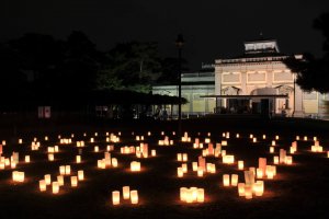 Lanternas junto do Museu Nacional