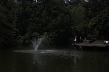 <p>A water fountain inside the park.&nbsp;</p>