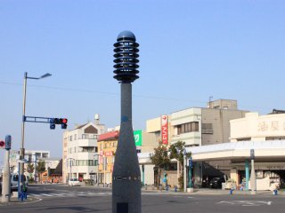 One of the main intersections in Choshi City proper.