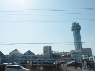 The bus going to Inubosaki Lighthouse will usually pass by Choshi Port Tower.
