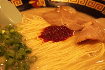 <p>Ichiran&#39;s delicious tonkotsu ramen.</p>