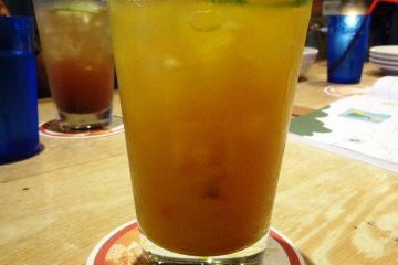 <p>The turmeric ginger ale</p>