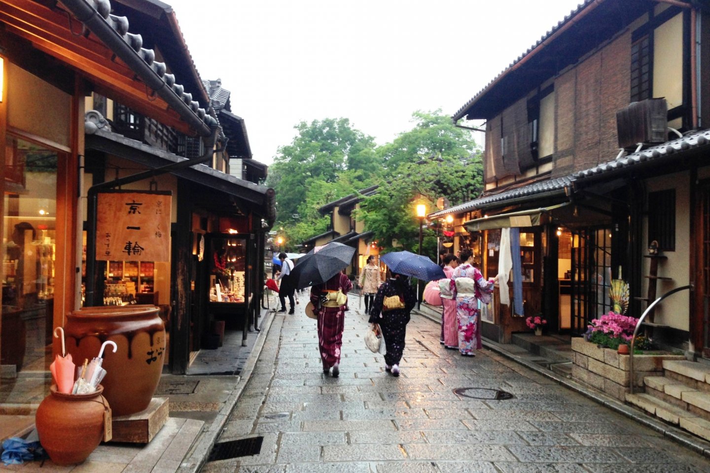 Kyoto has a quiet beauty in the rain.