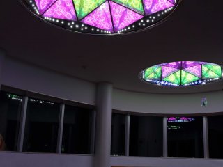 The color of the LED illumination changes with music
