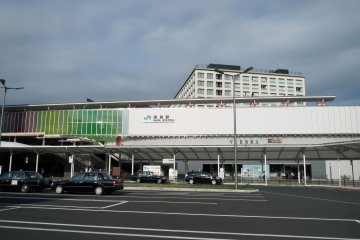 <p>The east side of JR Nara Station (the east side faces Nara Park)</p>