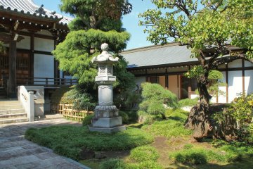 <p>The temple garden of Renjo-in</p>