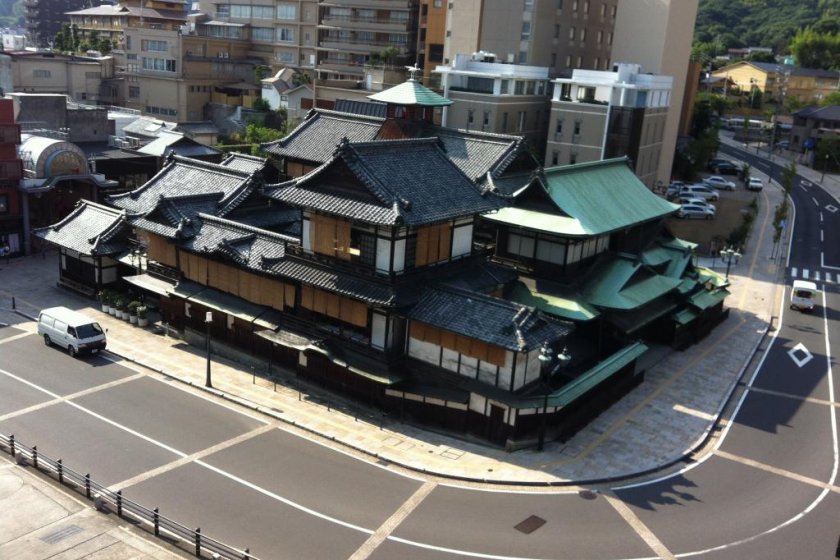 Dogo Onsen from above