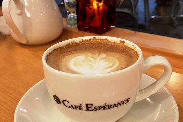 Cappuccino in Cafe Esperance kind of seems like a "B"