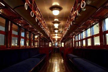 <p>A beautiful interior of an electric train built in 1924</p>