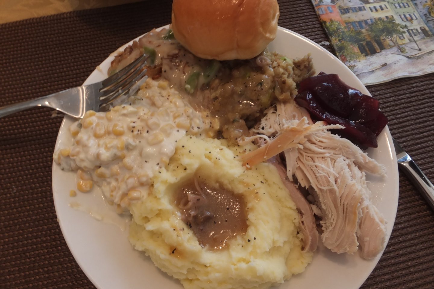 Thanksgiving dinner plate 2014