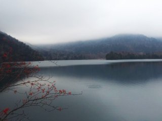 pemandangan danau yang tenang