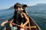 Canoeing on Lake Toya