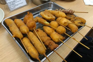 <p>Amazingly you can get full eating around 10 sticks, maybe due to the batter used and cabbage you eat along the way.</p>