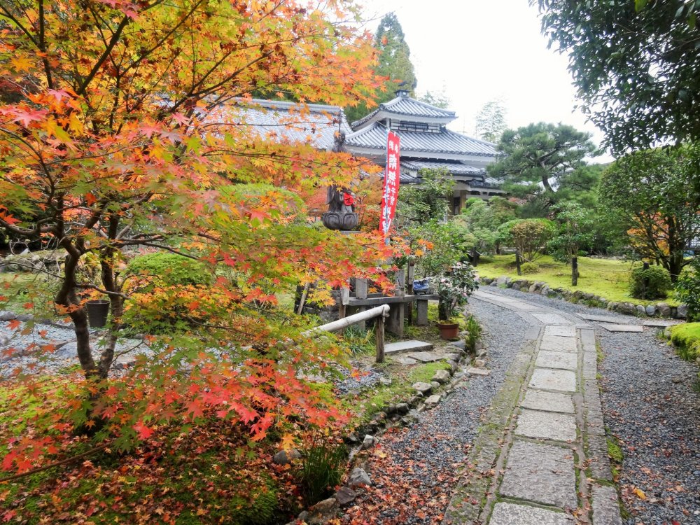 Lối đi dẫn đến khu vườn nhỏ của Danrin-ji