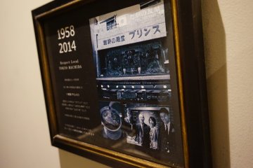 Photo that shows the cafe's history