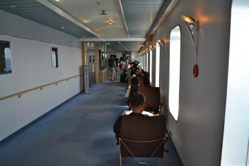 One of the many seating areas for passengers