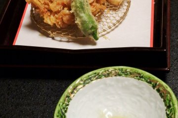 <p>The tempura melted in our mouths.</p>
