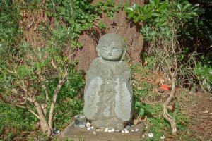 One of several Jizo statues located at the top


