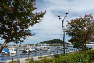 Nojima Island and some fishing boats