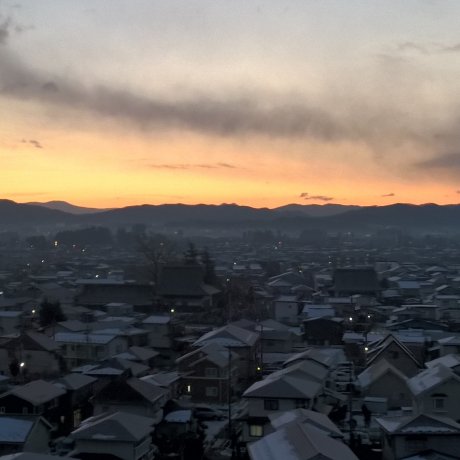 First Sunrise over Hanamaki 2016