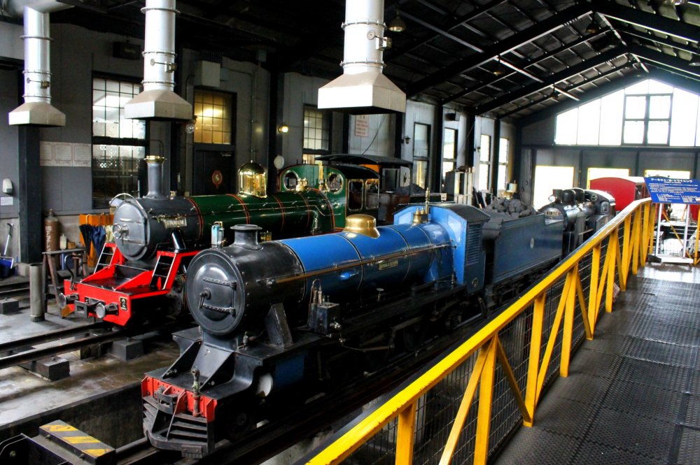 These are the biggest train models in the museum