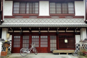 A building in one of Gujo's historic districts