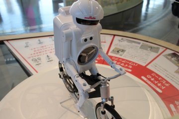 Murata robot in the Wonderland exhibit space