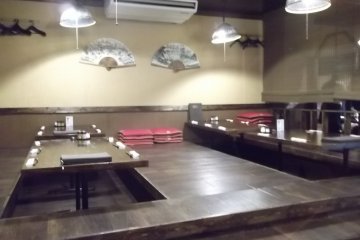 The main dining area when it's quiet