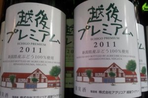 Echigo Wine - plenty of different wines to try