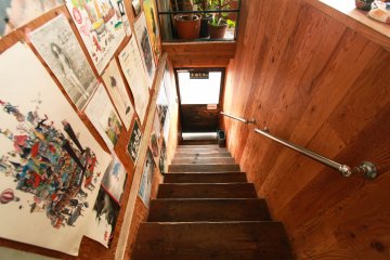 Staircase of the cafe